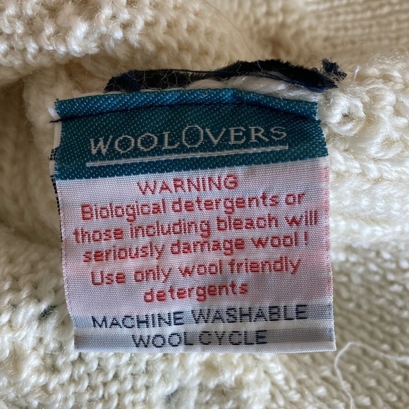 Woolovers Ivory 100% Wool Cable Knit Sweater - Picture 8 of 9